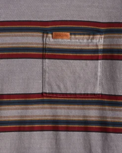 Pendleton MEN'S LONG-SLEEVE STRIPED DESCHUTES POCKET TEE GREY YAKIMA Outlet
