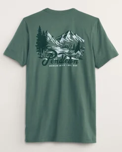 Pendleton MEN'S MOUNTAIN PASS GRAPHIC TEE PINE/FOREST Clearance