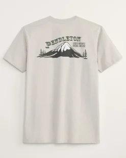 Pendleton MEN'S MOUNTAIN TOP GRAPHIC TEE BONE/BROWN Clearance