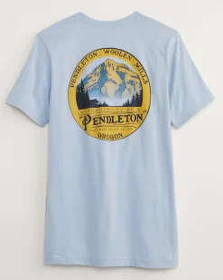 Pendleton MEN'S OREGON GRAPHIC TEE LIGHT BLUE/GOLD Fashion