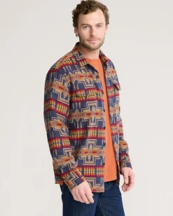 Pendleton MEN'S UK HARDING CHAMOIS SHIRT NAVY New