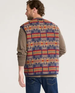 Pendleton MEN'S UK HARDING REVERSIBLE QUILTED VEST NAVY Online