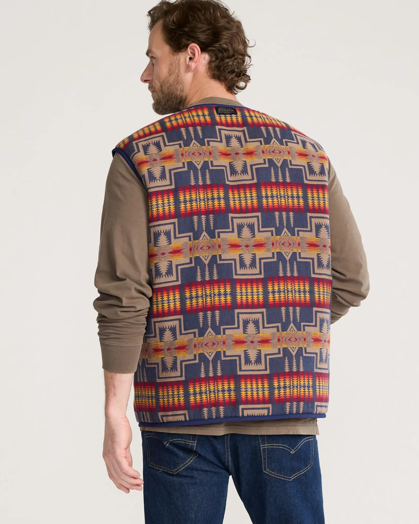 Pendleton MEN'S UK HARDING REVERSIBLE QUILTED VEST NAVY Online