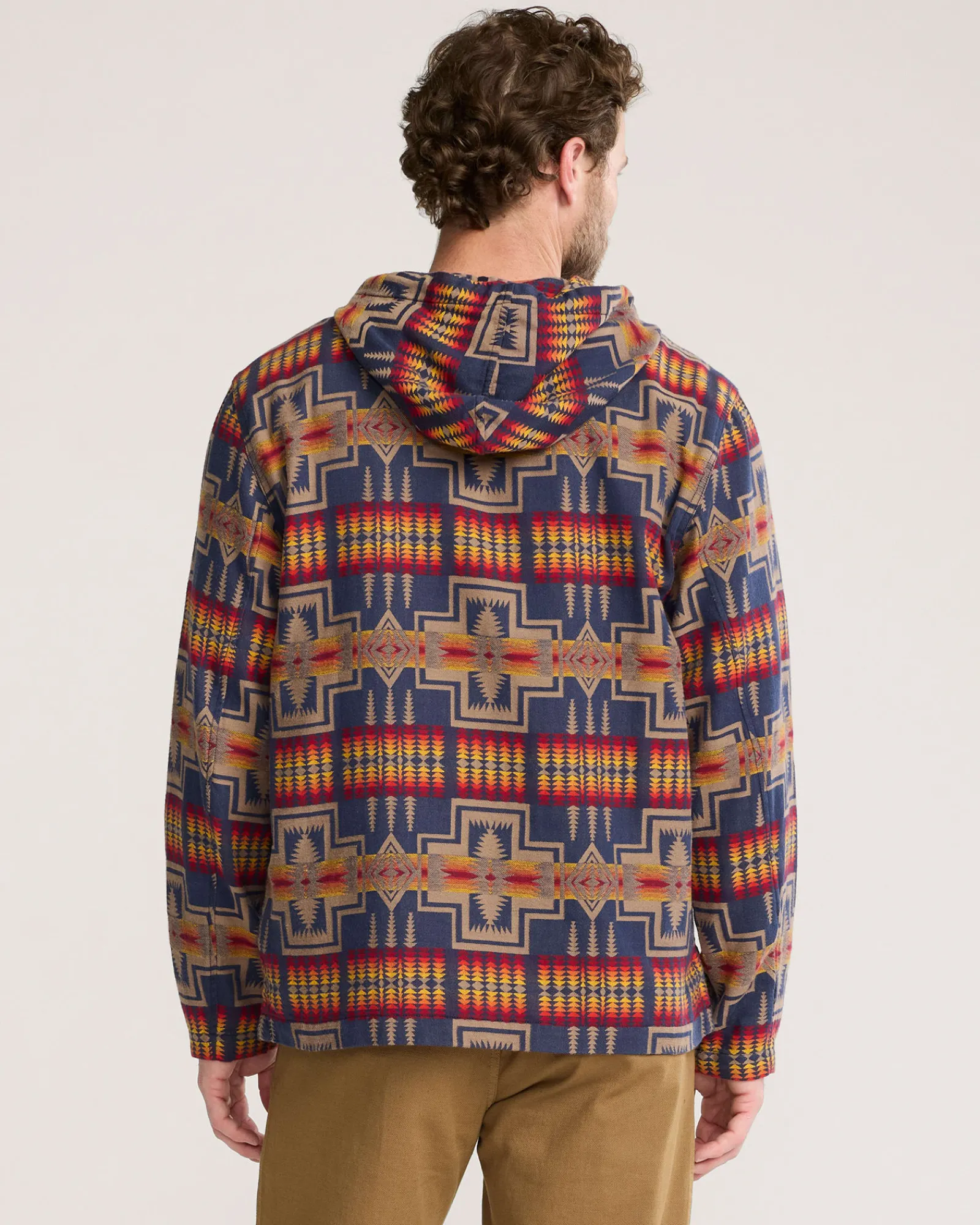Pendleton MEN'S UK HARDING CHAMOIS HOODIE NAVY Best