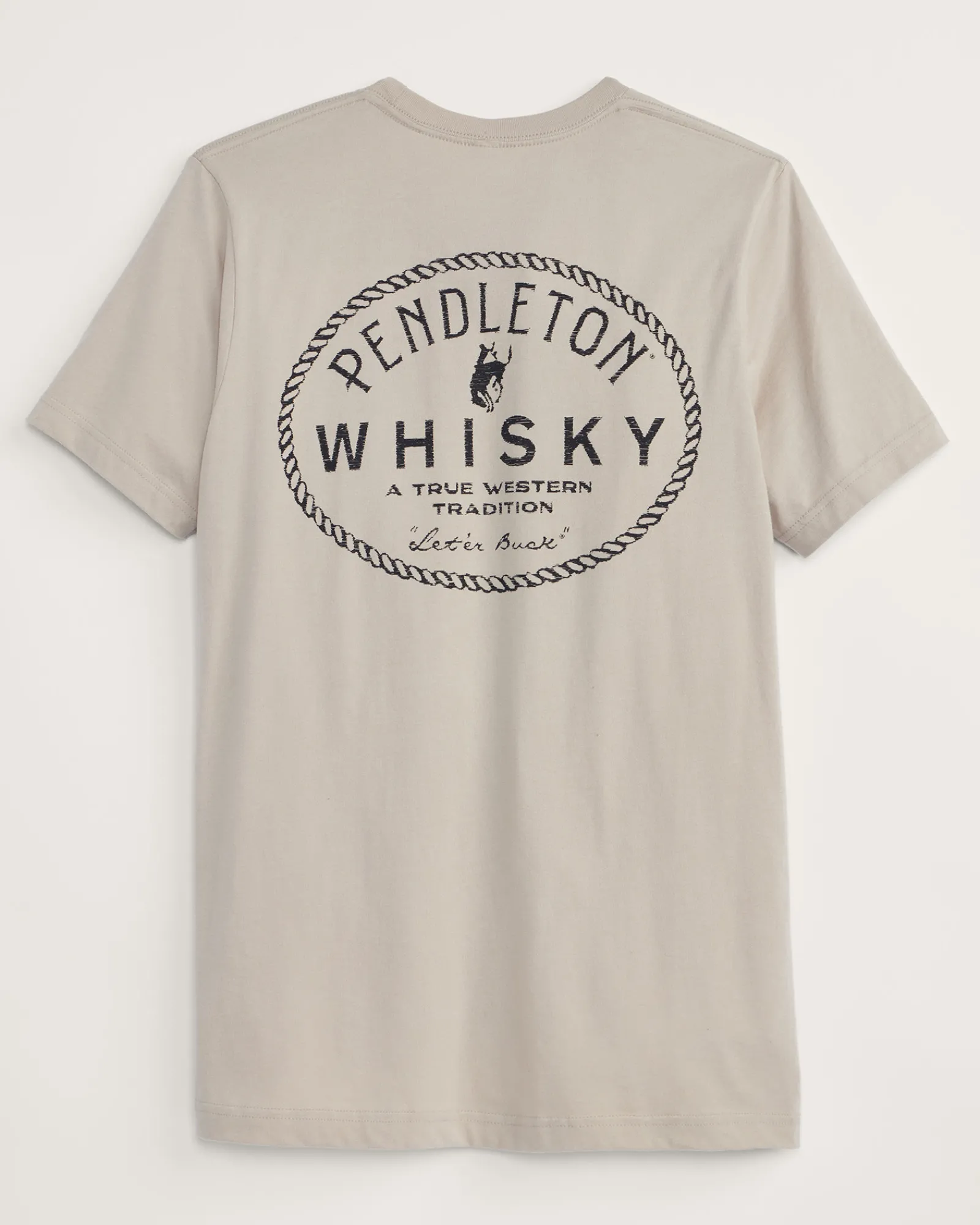 Pendleton MEN'S WHISKY ROPE LOGO GRAPHIC TEE TAN/CHARCOAL Fashion