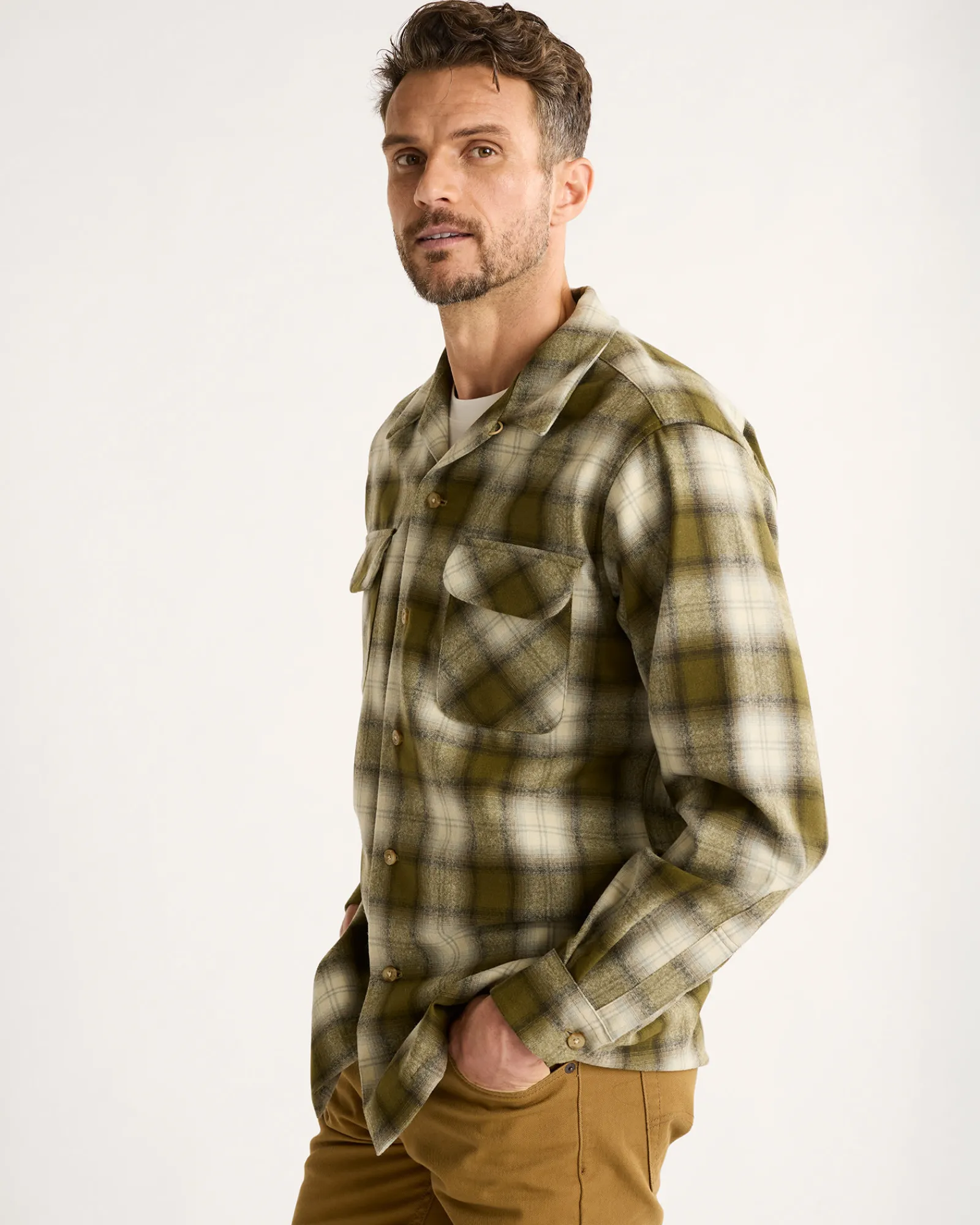 Pendleton MEN'S PLAID BOARD SHIRT REGULAR Fashion