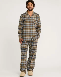 Pendleton MEN'S PLAID FLANNEL PAJAMA SET NAVY/OCHRE Online