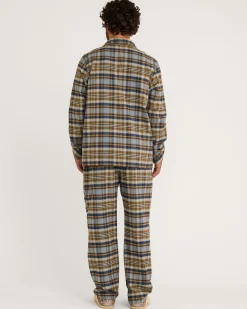 Pendleton MEN'S PLAID FLANNEL PAJAMA SET NAVY/OCHRE Online