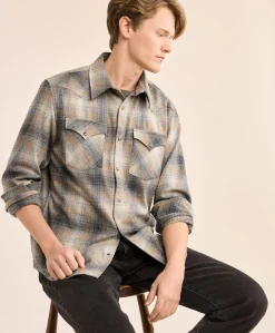 Pendleton MEN'S PLAID SNAP-FRONT WESTERN CANYON SHIRT REGULAR Hot
