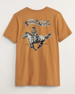 Pendleton MEN'S RODEO FLAG GRAPHIC TEE TOAST/BLACK Discount