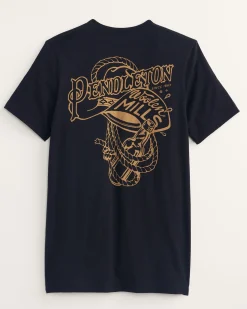 Pendleton MEN'S RODEO HAT GRAPHIC TEE BLACK/GOLD Best