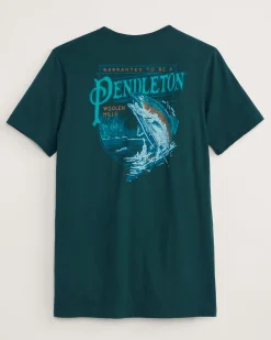 Pendleton MEN'S SALMON FALLS GRAPHIC TEE FOREST/GREEN New