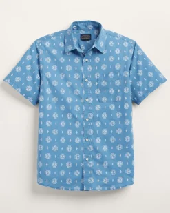 Pendleton MEN'S SHORELINE COTTON SHIRT BLUE HARDING Best