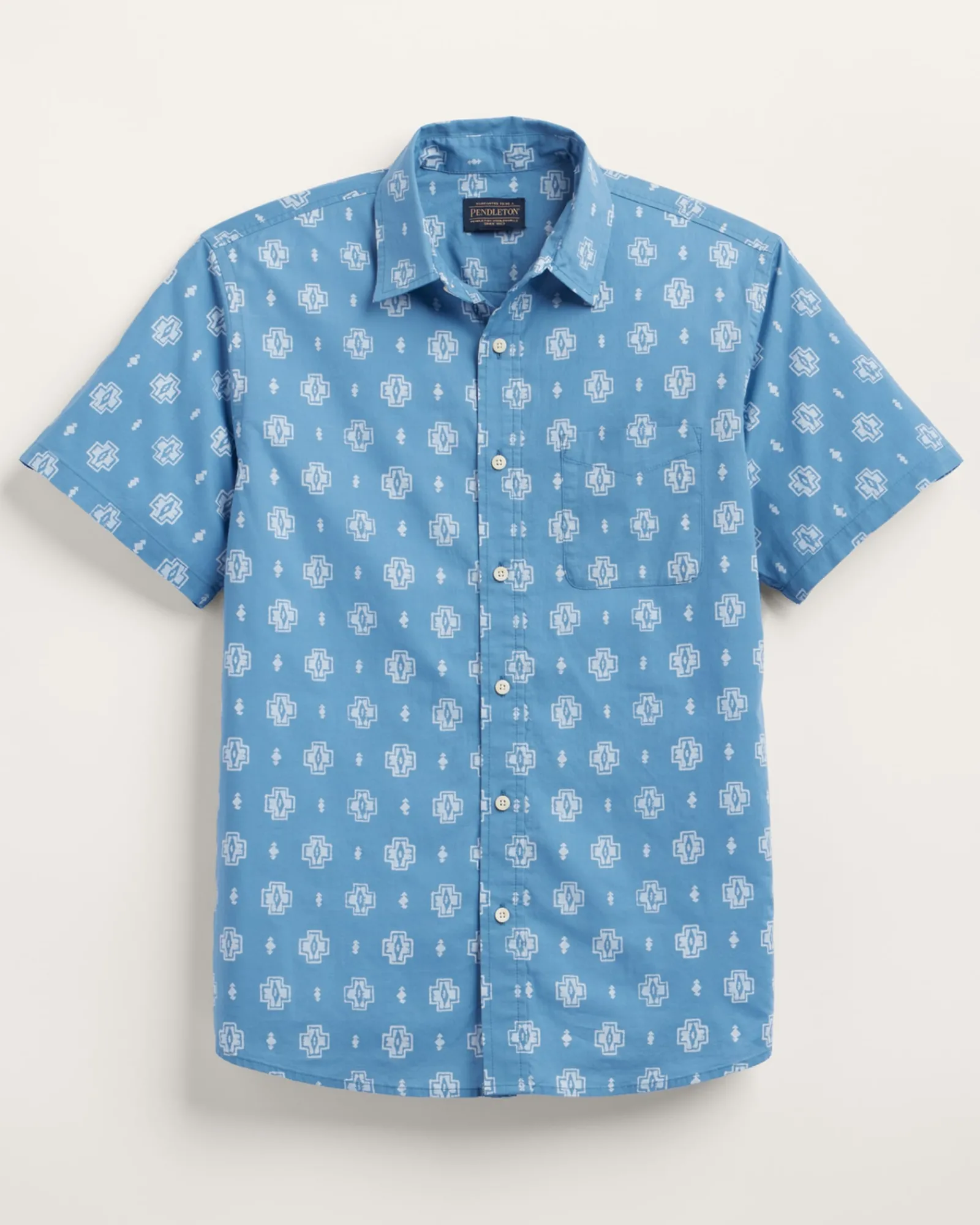 Pendleton MEN'S SHORELINE COTTON SHIRT BLUE HARDING Best