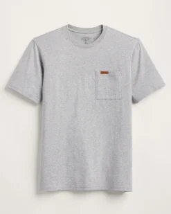 Pendleton MEN'S SHORT-SLEEVE DESCHUTES POCKET TEE HEATHER GREY Clearance