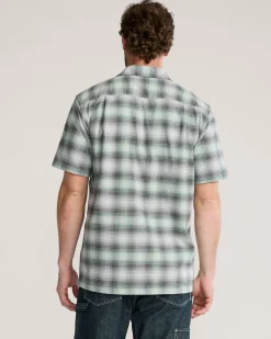 Pendleton MEN'S SHORT-SLEEVE PLAID COTTON BOARD SHIRT CHARCOAL/GREY PLAID Outlet