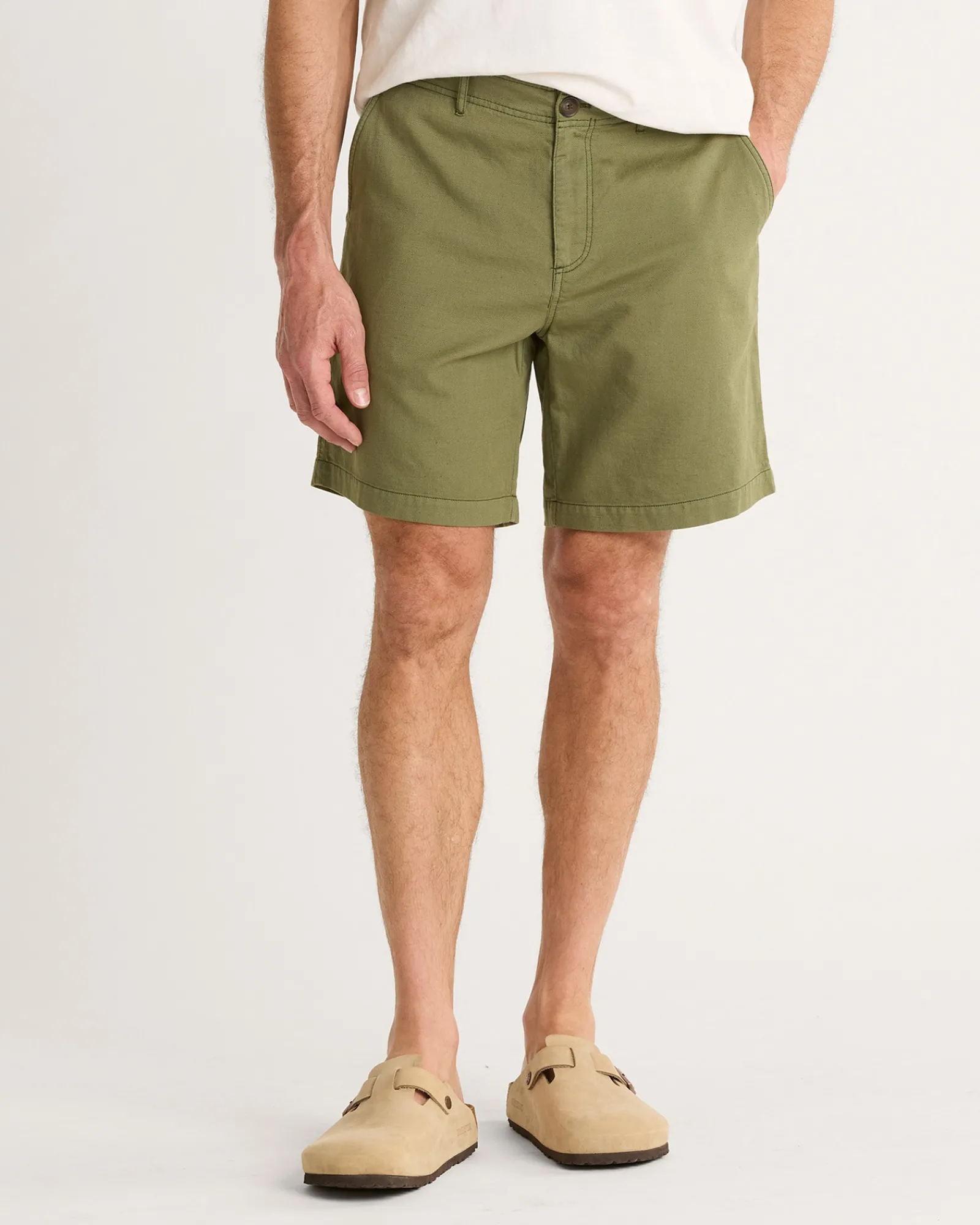 Pendleton MEN'S SKYLER COTTON/LINEN SHORTS GREEN Online