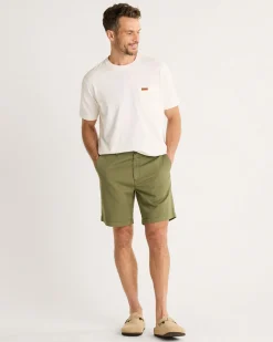 Pendleton MEN'S SKYLER COTTON/LINEN SHORTS GREEN Online