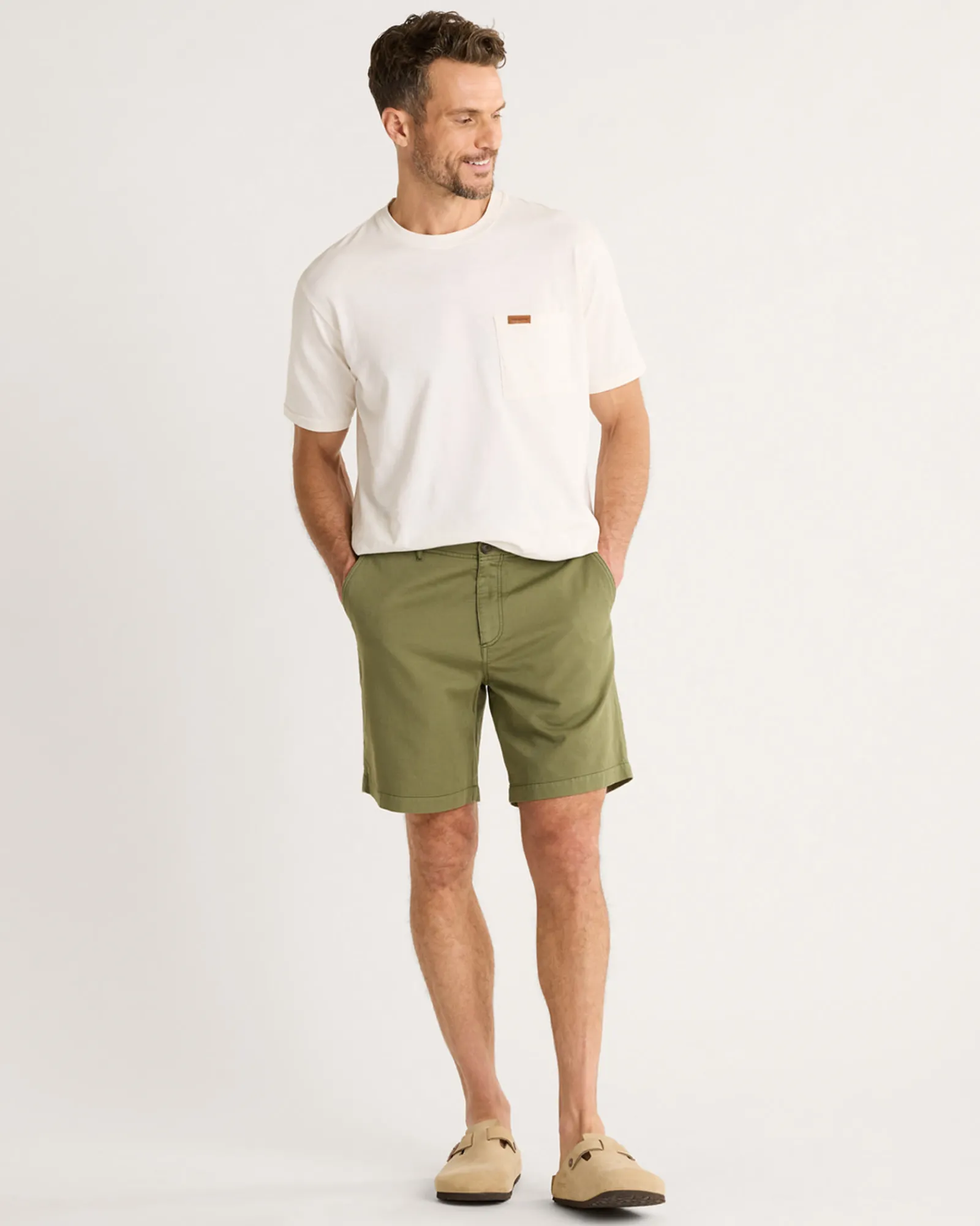 Pendleton MEN'S SKYLER COTTON/LINEN SHORTS GREEN Online