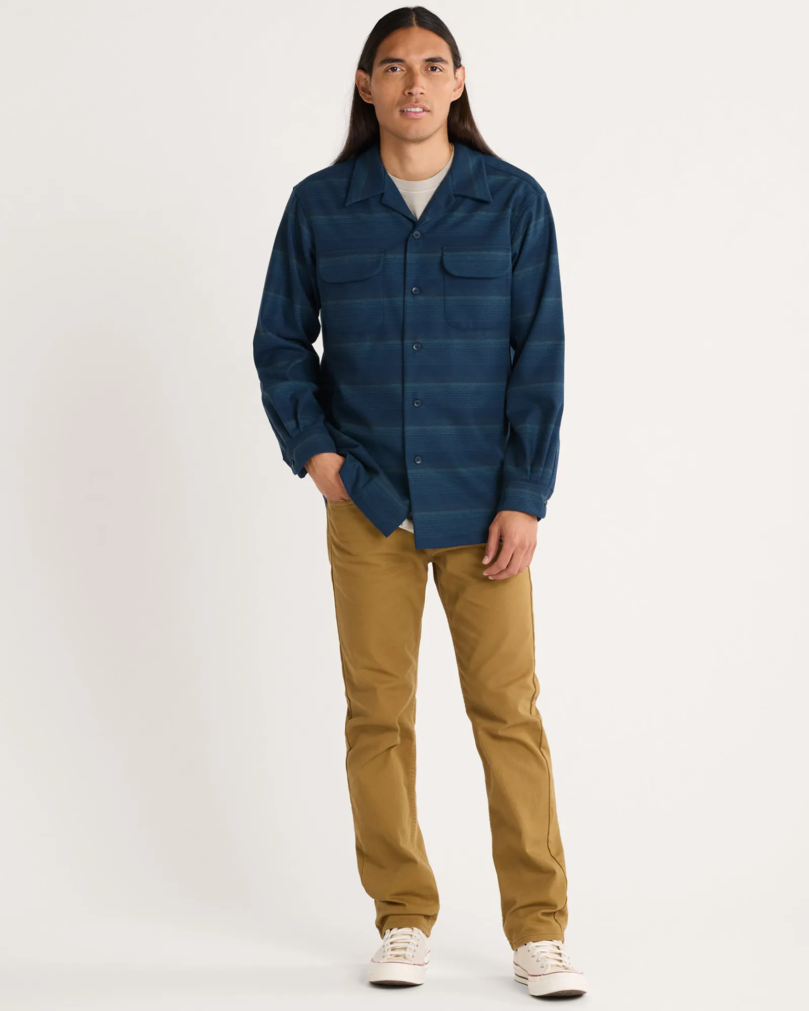 Pendleton MEN'S STRIPE BOARD SHIRT BLUE STRIPE Fashion