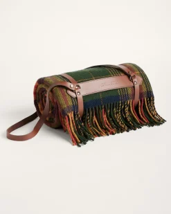 Pendleton MOTOR ROBE THROW WITH LEATHER CARRIER ONE SIZE Hot