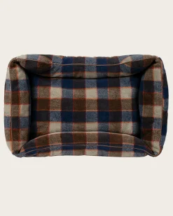 Pendleton MOUNTAIN PLAID PET BED - KUDDLER BLUE/TAN Discount