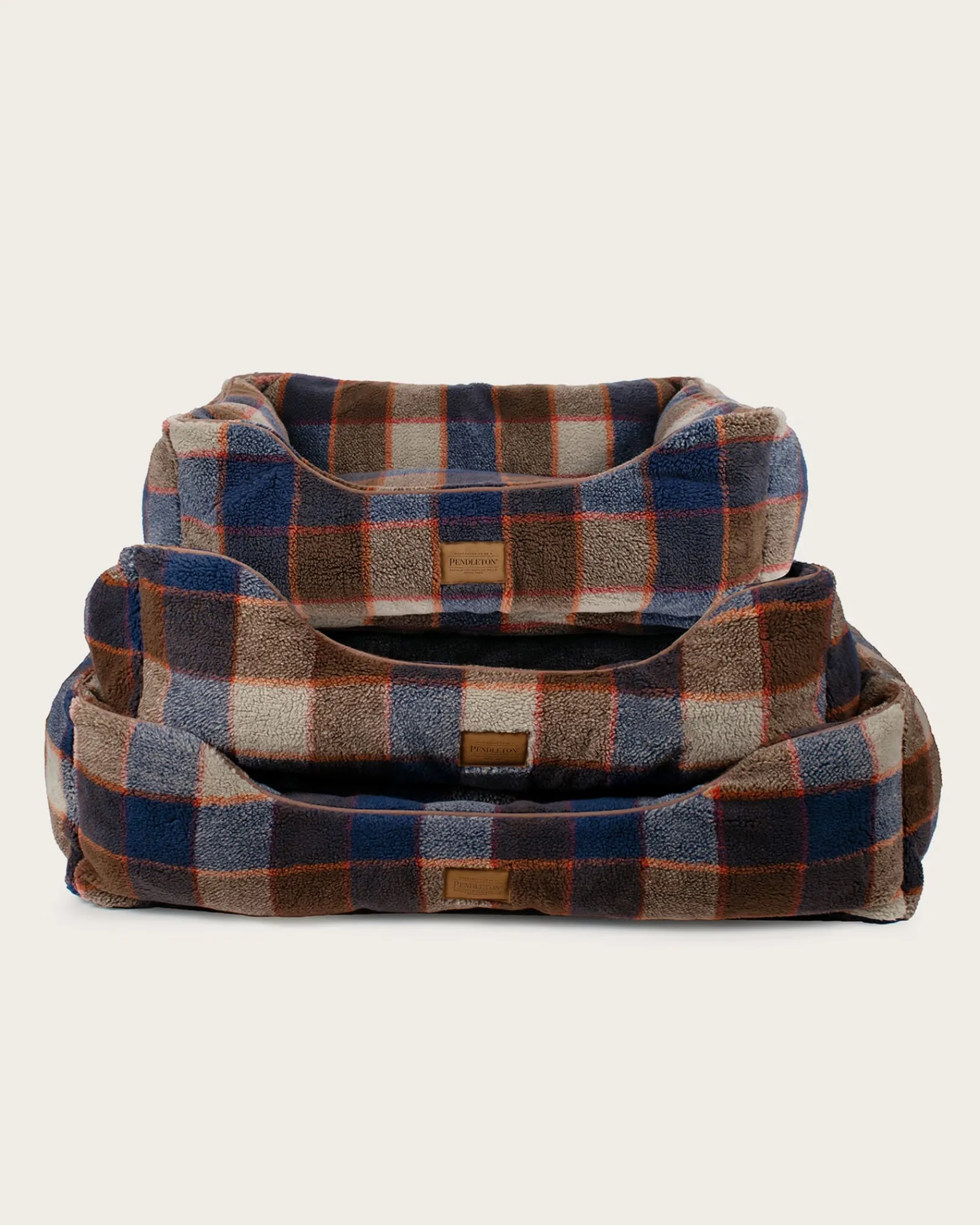 Pendleton MOUNTAIN PLAID PET BED - KUDDLER BLUE/TAN Discount