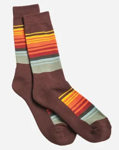 Pendleton NATIONAL PARK STRIPE CREW SOCKS GREAT SMOKY MOUNTAINS Sale