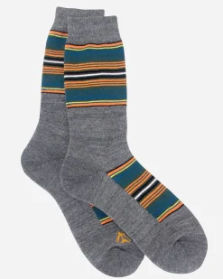 Pendleton NATIONAL PARK STRIPE CREW SOCKS OLYMPIC Discount