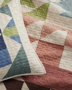 Pendleton OPAL SPRINGS PIECED QUILT SET TAN MULTI Fashion