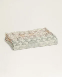 Pendleton ORGANIC COTTON FRINGED THROW ONE SIZE Outlet
