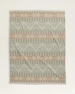 Pendleton ORGANIC COTTON FRINGED THROW ONE SIZE Outlet