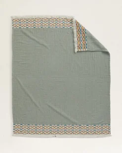 Pendleton ORGANIC COTTON FRINGED THROW ONE SIZE Hot