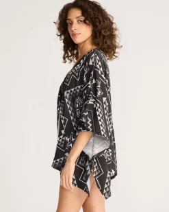 Pendleton OXBOW WOMEN'S OPEN-FRONT COVERUP BLACK/WHITE Online