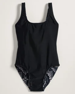 Pendleton OXBOW WOMEN'S REVERSIBLE ONE-PIECE SWIMSUIT OXBOW/BLACK New