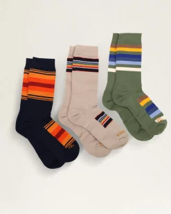 Pendleton 3-PACK NATIONAL PARK SOCKS GIFT BOX YELLOWSTONE TAUPE/ROCKY MTN/GRAND CANYON Discount