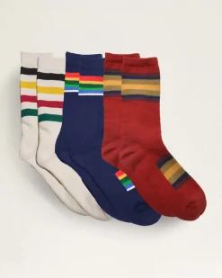 Pendleton 3-PACK NATIONAL PARK SOCKS GIFT BOX GLACIER/CRATER/ZION Clearance