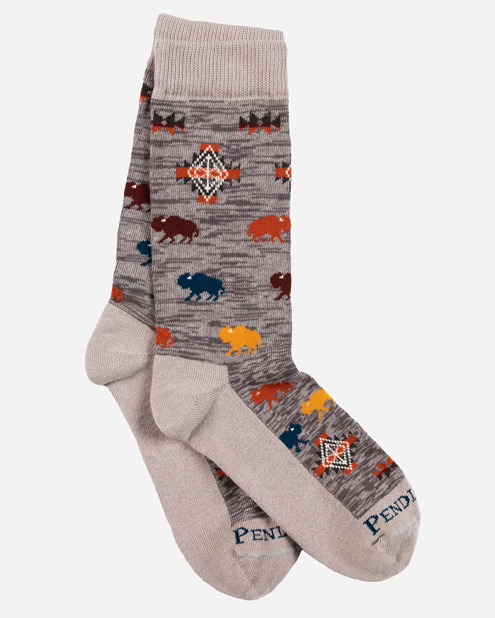 Pendleton PRAIRIE RUSH HOUR CREW SOCKS GREY Fashion