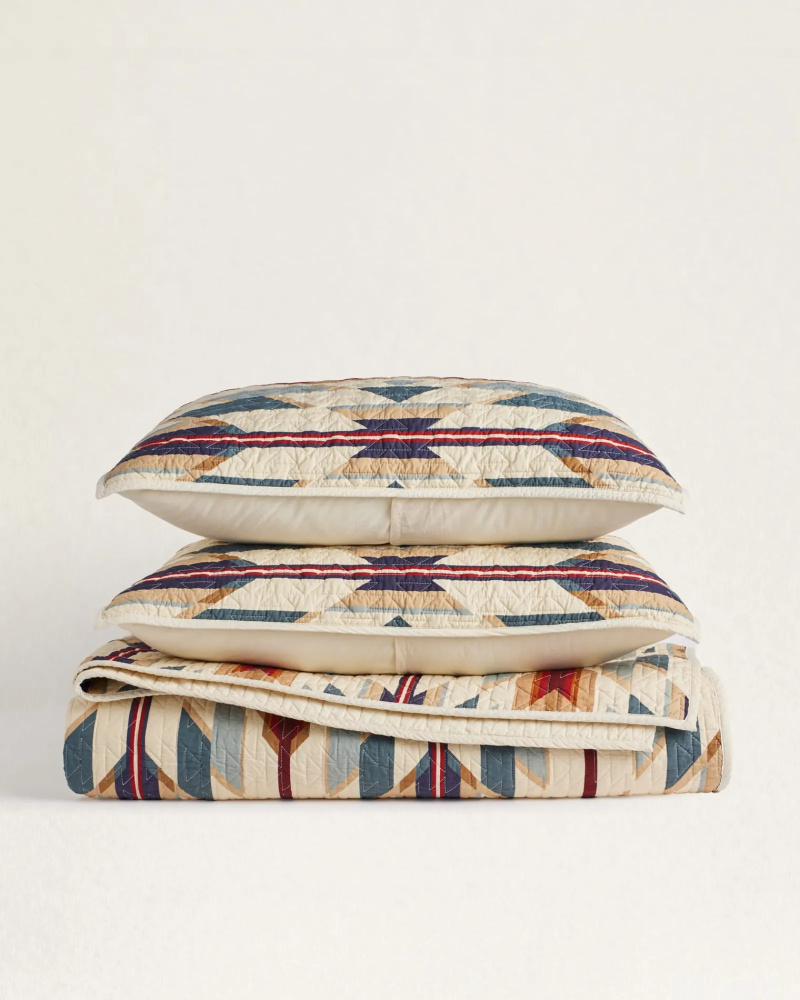 Pendleton PRAIRIE SPRINGS PRINTED COVERLET SET TAN MULTI Best