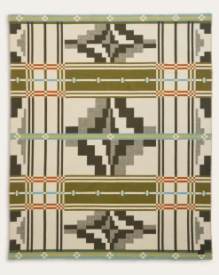 Pendleton SEVEN SPRINGS BLANKET IVORY/OLIVE MULTI Hot