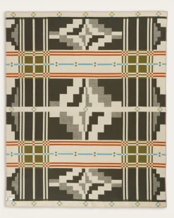 Pendleton SEVEN SPRINGS BLANKET IVORY/OLIVE MULTI Hot