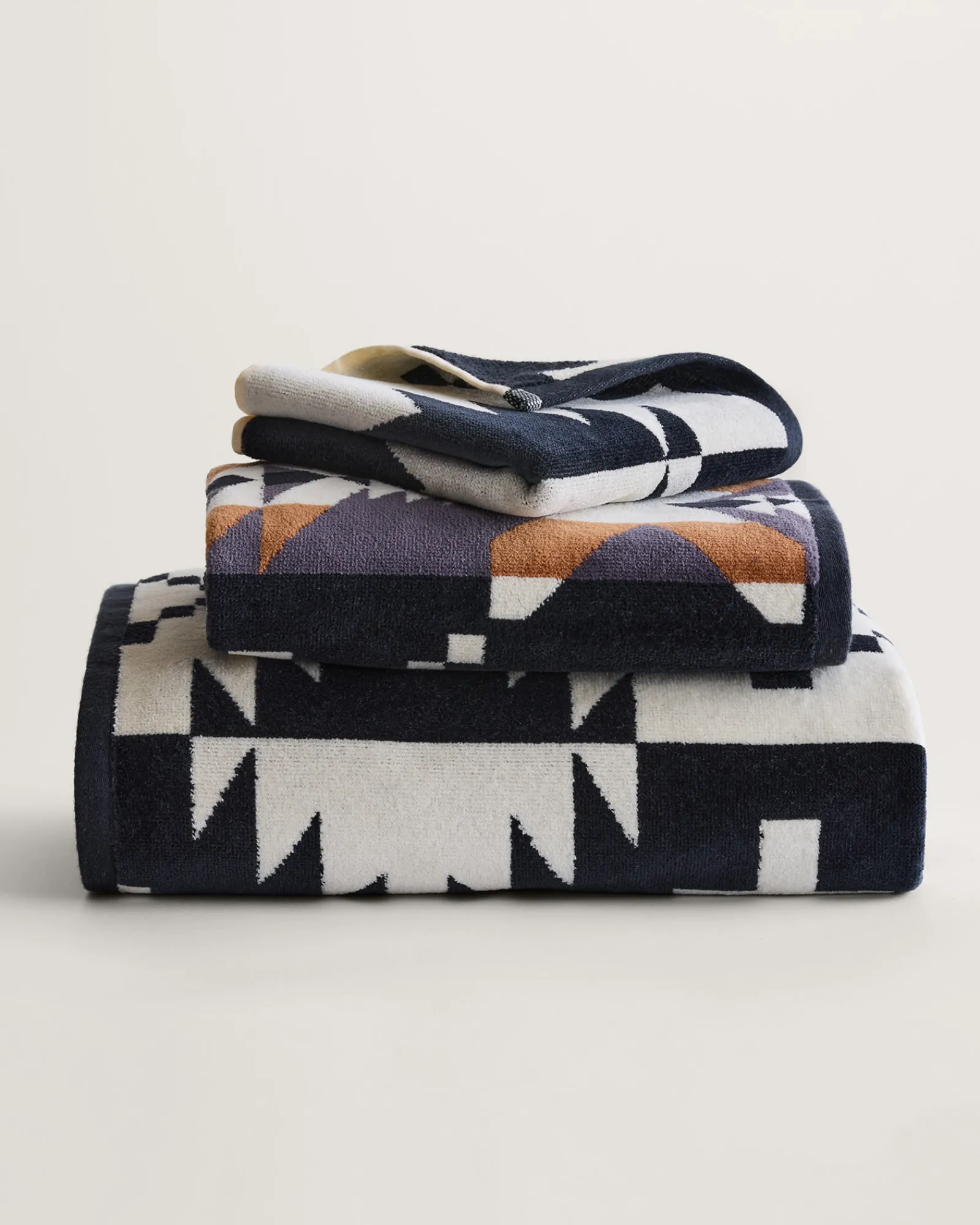 Pendleton SPIDER ROCK TOWEL COLLECTION BLACK/WHITE Fashion