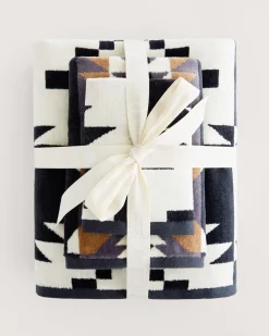 Pendleton SPIDER ROCK TOWEL COLLECTION BLACK/WHITE Fashion