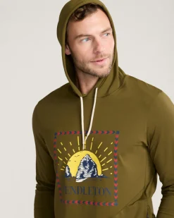 Pendleton SURF UNISEX LONG-SLEEVE RASHGUARD DARK OLIVE Discount