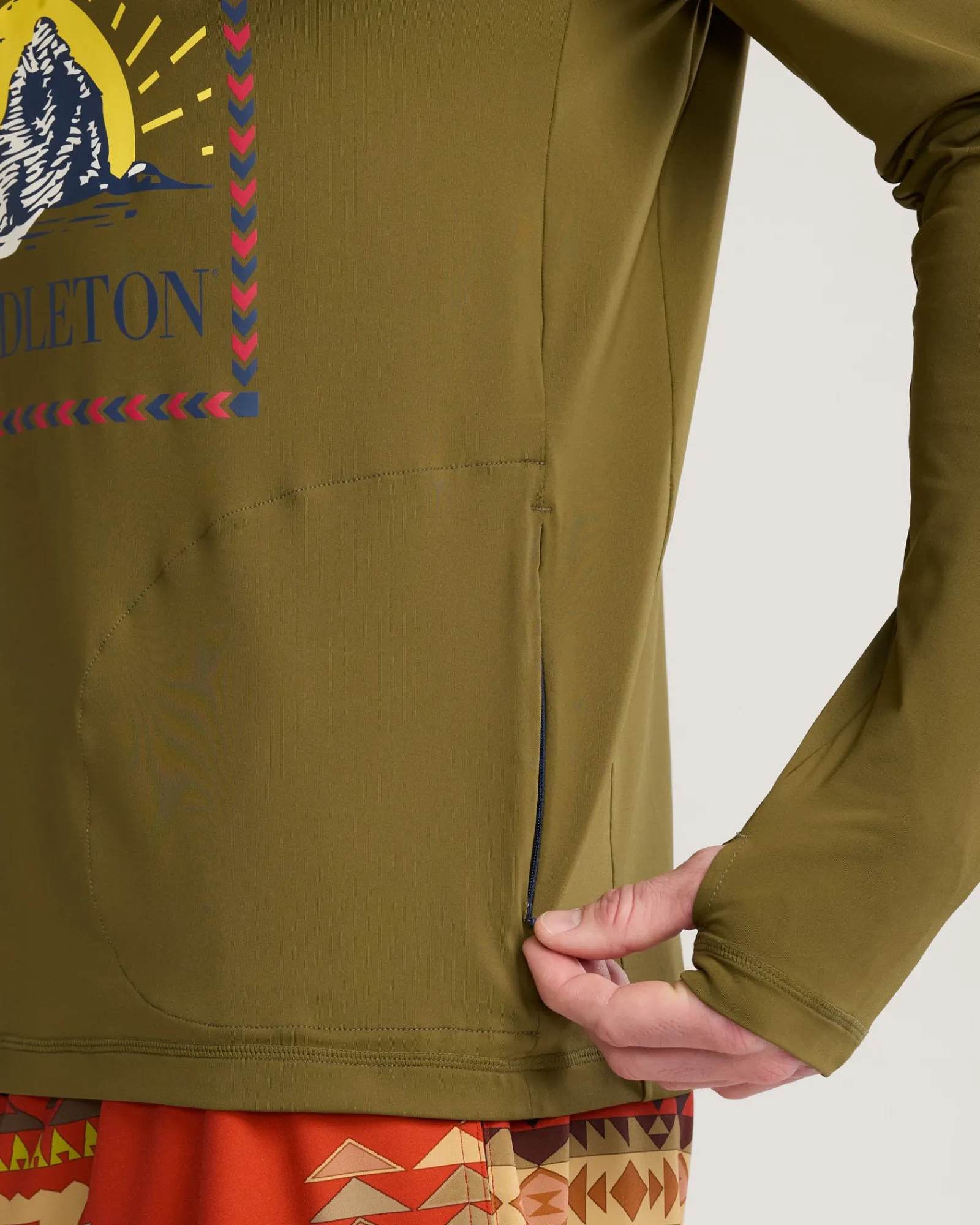 Pendleton SURF UNISEX LONG-SLEEVE RASHGUARD DARK OLIVE Discount
