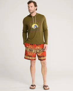 Pendleton SURF UNISEX LONG-SLEEVE RASHGUARD DARK OLIVE Discount