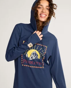 Pendleton SURF UNISEX LONG-SLEEVE RASHGUARD DRESS BLUES Fashion