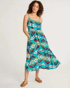 Pendleton TUCSON STRAPPY MAXI DRESS TURQUOISE Discount