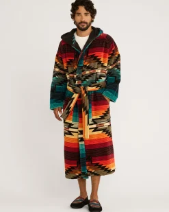 Pendleton UNISEX COTTON TERRY VELOUR BATHROBE SALTILLO SUNSET Fashion