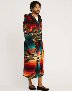 Pendleton UNISEX COTTON TERRY VELOUR BATHROBE SALTILLO SUNSET Fashion